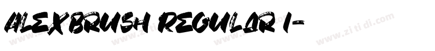 AlexBrush Regular 1字体转换